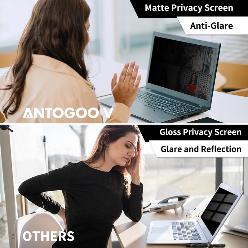 ANTOGOO V 2 Pack Privacy Screen Compatible with MacBook Pro