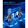 AtomBulb H7 Bulbs, 40000LM 6500K Cool White, 1:1 Mini Size,