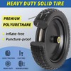 4.00-6 Flat-free Solid Tire and Wheel Replacement, 13" Wheelbarrow Tires