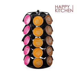 [Happy Kitchen] Dolce Gusto compatible rotating flower-shaped 35-hole holder (AD029-35) / coffee capsule holder / [해피키친] 돌체구스토 호환 회전 꽃모양 35구 홀더 (AD029-35) / 커피 캡슐 보