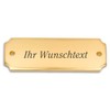eckig 12,5 x 4,5 cm Brass Engraved Door Sign, Name