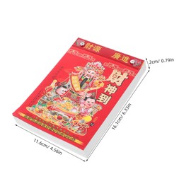 Gatuida Chinese Feng Shui Calendar Year Snake Elegant Daily Wall Calendar with Lunar Dates Academic Desk Planner for Cultural Celebration and Spring Festival Planning