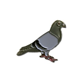GBJUK Racing Pigeon Bird Enamel Pin Lapel Badge with Butterfly Clasp Back
