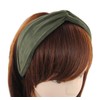 axy Wide Headband with Refined Knot Made of Lightweight Flannel