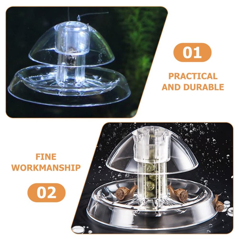 Ipetboom Aquarium Snail Trap Transparent Snail Catcher Tool for Aquariums