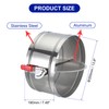 PATIKIL HVAC Duct Manual Volume Backdraft Damper, 14 Inch, Airflow