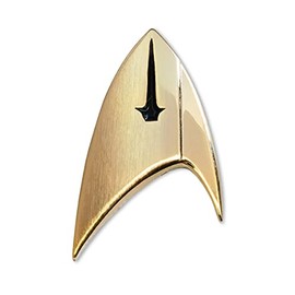 Gold Star Fleet Shield Lapel Pin 1"