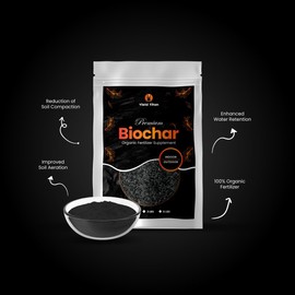 Yield Titan Premium Biochar Organic Fertilizer Supplement for Indoor & Outdoor Plants - Gardening & Agriculture to Improve Structure, Fertility & Health (1 lbs)