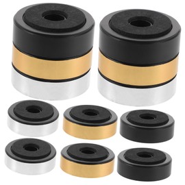 KOMBIUDA 12pcs Speaker Isolation Feet Mats Shock Absorption Pads for Audio Equipment Material Floor Protector for Amplifiers Speakers Multi Functional Design