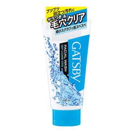 Mandom GATSBY Facial Wash Deep Cleaning Scrub (130g) Men's Cleanser