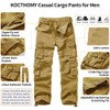 KOCTHOMY Casual Cargo Pants for Men Tactical Baggy Cotton Work