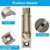 Coufce 2pcs 2 Inch Solid Brass Slide Bolt, Bronze Gate