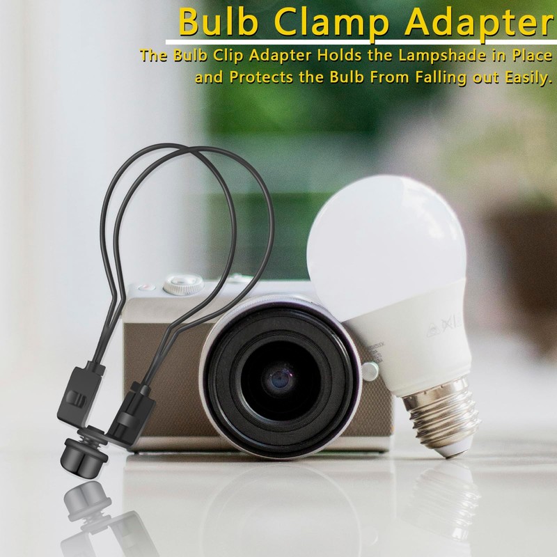Lamp Shade Light Bulb Clip Adapter, Clip on Lampshade Adapter