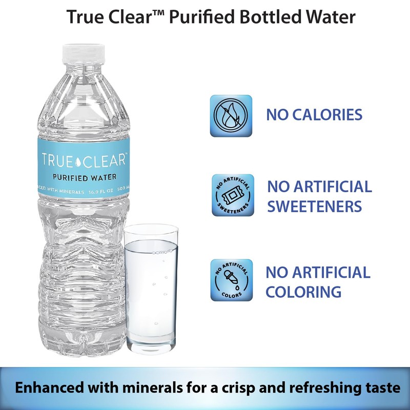 True Clear Purified Drinking Water | BPA-Free Bottles, Mineral Enhanced