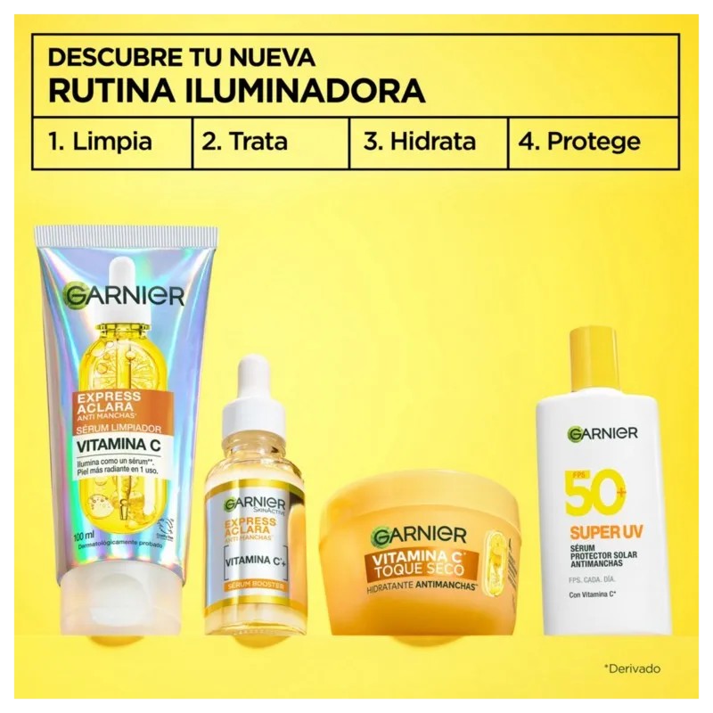 Serum Limpiador Facial Iluminador Vitamina 100ml Garnier