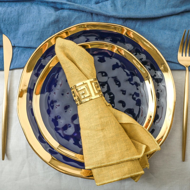 Stone Lain Porcelain 16 Piece Dinnerware Set, Service for 4,