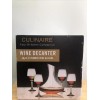 Culinare Five Piece Wine Decanter- 4 Stemmed Wine Glasses- new-drink
