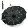 MidingChai Windproof Large Umbrella with 12 Ribs, Windproof XXL Large