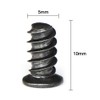 100 Pcs M5 x10 Computer Cooling Fan Mount Screws Black