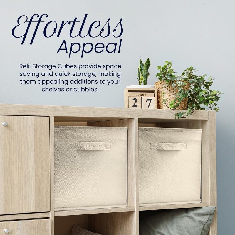 Reli. 11 Inch Cube Storage Bins (8 Pack) | Cube