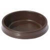 8 X CASTOR CUPS LARGE BROWN FLOOR PROTECTOR GLIDES by