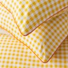 FADFAY Yellow Plaid Duvet Cover Set Twin XL 100% Cotton
