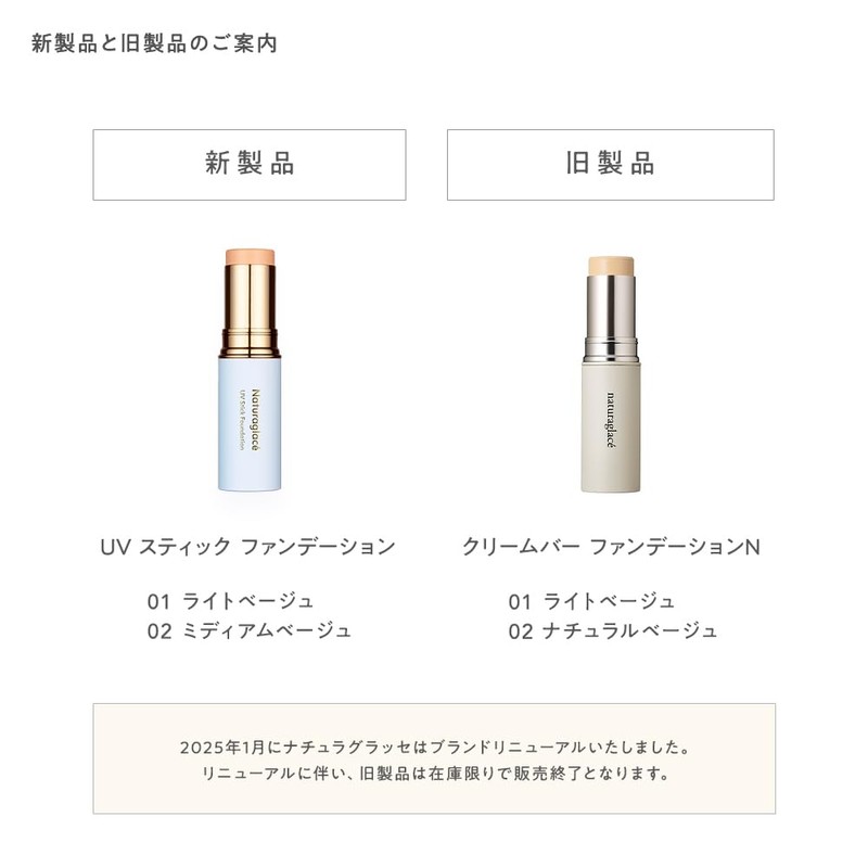 Natura Grasse UV Stick Foundation 02 Medium Beige 12g SPF50+