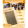 JIMIRE Manga Cluster Lashes Natural Looking 180Pcs Individual Eyelashes Wispy