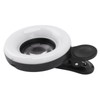 Phone Camera 15X Macro Lens with Mini Clip Ring Light