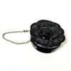 Portable Camellia Mini Lip Balm Empty Case Keyring 7ea