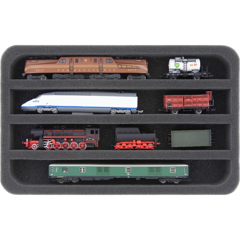 Feldherr Magnetic Box Yellow for Model Railways, Locomotives and Vehicles