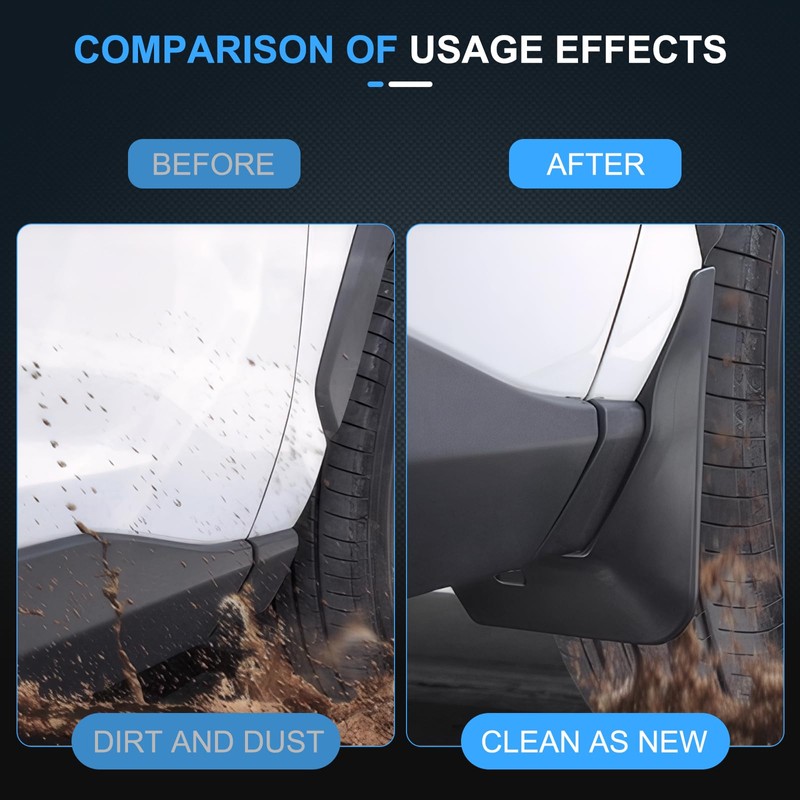 ECCPP Front & Rear 4Pcs Mud Flaps Splash Guards Fit