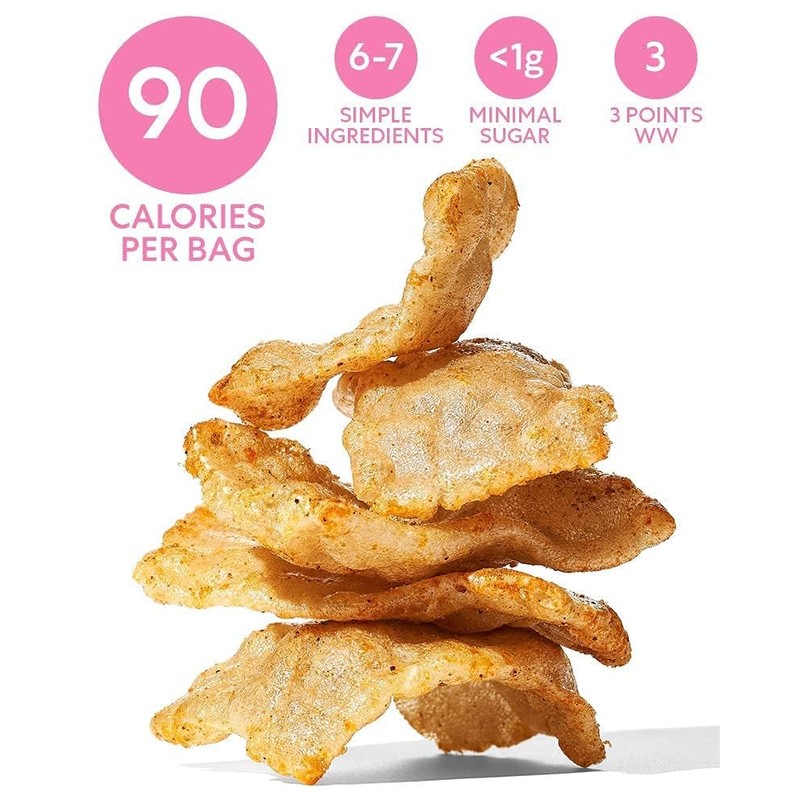SNACKLINS Plant Based Crisps Barbeque Flavor cracklins - Gluten Free,