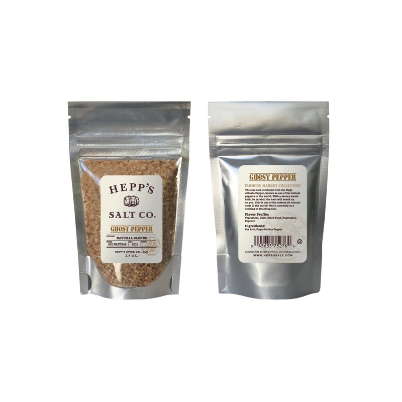 Hepp's Salt Co. Ghost Pepper Sea Salt 2.5 OZ Pouch