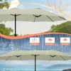 GLDDFDG Patio Umbrella Replacement Canopy 12 Ribs for 15'X9' Double