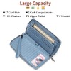 SENDEFN Women Leather Wallets RFID Blocking Zip Around Credit Card