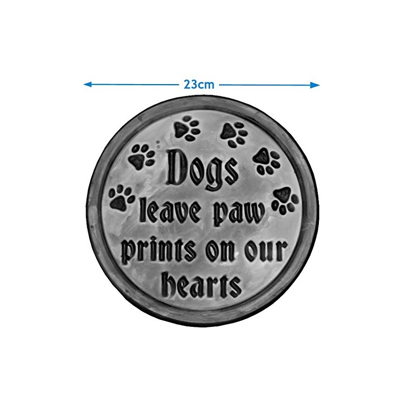 dennycraftmoulds Dogs Leave Paw Prints On Our Hearts Concrete Garden