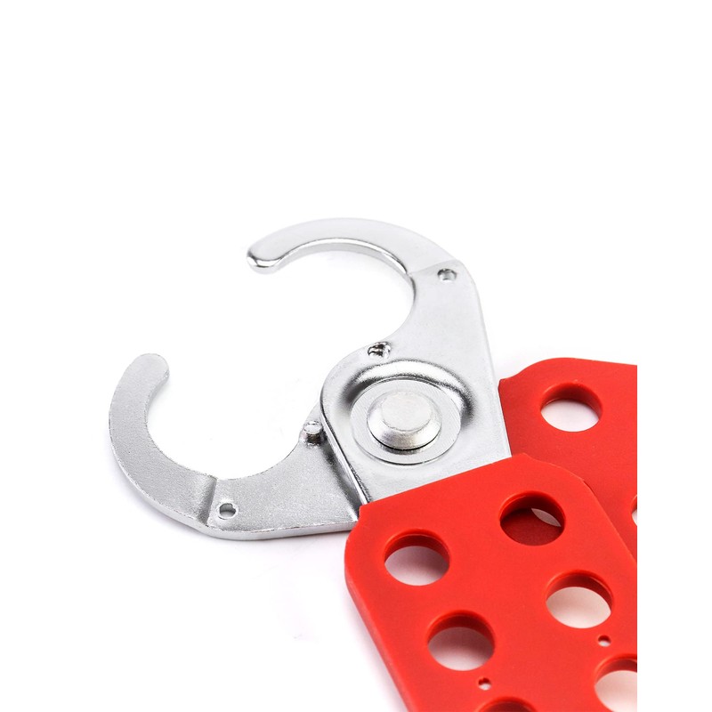 QWORK Lock Out Tag Out Hasp, 6 Pack Tamper-Proof Stainless