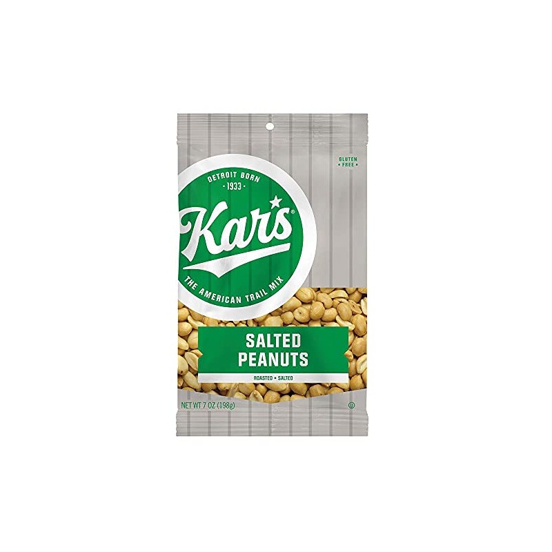 Kar's Nuts Salted Peanuts 7oz Bag (Pack of 12)