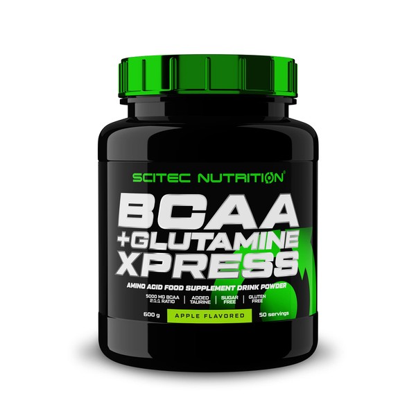 Scitec Nutrition BCAA + Glutamine Xpress Powder - 600g, Apple