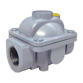 Gas-FLO GR-207VL GR-200VL Gas Regulator with Vent Limiter, 3/8 in Pipe, 65000 Btu/hr Capacity, Zinc, Import