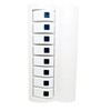Marine Boat White Switch Panel 8 Gang Blue LED Indicator
