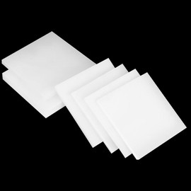 Natural Polypropylene Plastic Sheets,Hard PP Engineering Plastic Sheet for Water Tank, Electronic Components and DIY Cutting,1/8" Thick,Size 12"x 12",White Color