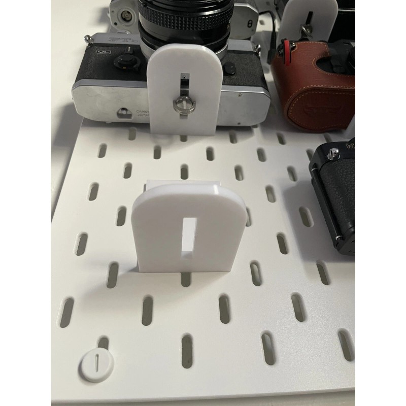 Camera IKEA Skadis Pegboard Mount - For Camera Collection Display