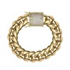 TRIPOD JEWELRY 14K Gold Plated Miami Cuban Link Chain Bracelet