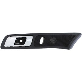 Dorman 96492 Front Driver Side Interior Door Handle Compatible with Select Ford Models, Black; Chrome