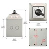 Heschen Universal Rotary Cam Selector Changeover Switch, SZW26-125/D303.3D, 660V 125A,