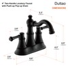 Centerset Bathroom Faucet for Sink 3 Holes,2 Handle 4 Inch
