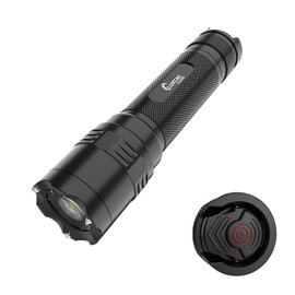 Zoomable Tactical Flashlight High Lumens-5000LM, 6 Modes,Dual Switches,Window Glass Breaker,10 hours Runtime,Memory Function,Waterproof,USB-C Rechargeable for Defense, Security, Outdoor&Emergency
