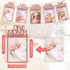 Pink 1st Birthday Photo Banner for Baby Girls - 1-12